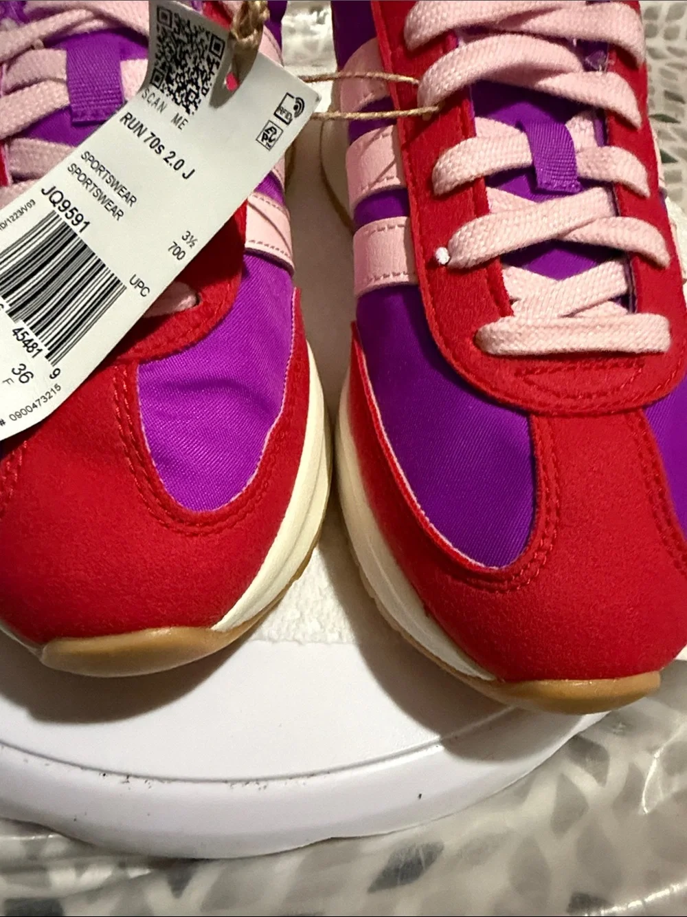 adidas kids Purple, Pink & Red Retro Runner Sneakers